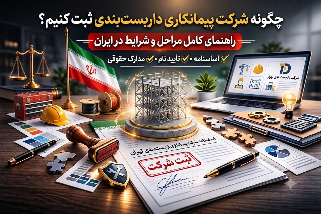 راهنمای جامع شرایط و مراحل ثبت شرکت پیمانکاری (ویژه داربست‌بندی)